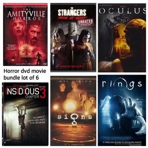 Horror movie bundle lot of 6 insidious, signs, rings, oculus, strangers, etc